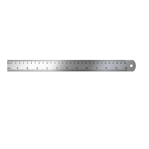 REGLA METALICA ACERO INOXIDABLE 30 CM