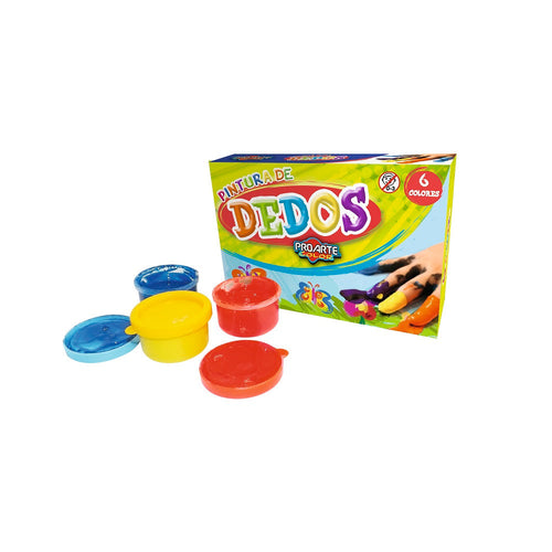 TEMPERA DE DEDOS 6 COLORES 35 CC