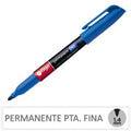 MARCADOR PERMANENTE PUNTA FINA 1 MM 040 AZUL