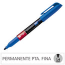 MARCADOR PERMANENTE PUNTA FINA 1 MM 040 AZUL