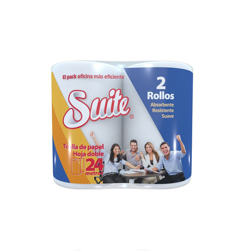 Toalla Absorbente Dos Hojas 24 Mt X 2 PAPEL TISSUE , TOALLA ABSORBENTE SUITE 