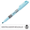 DESTACADOR BOLSILLO CELESTE PASTEL