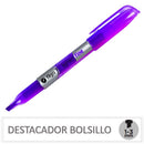 Destacador Bolsillo Violeta Fluor