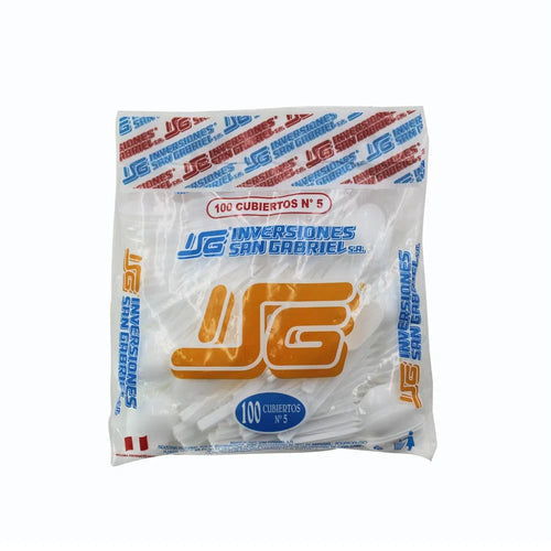 CUCHARA TE O CAFE PLASTICA ECONOMICO 100 UN