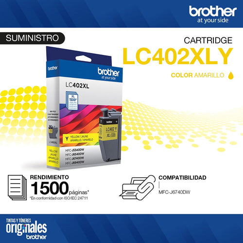 Cartucho Tinta Lc402Xys Amarillo 1500 Páginas