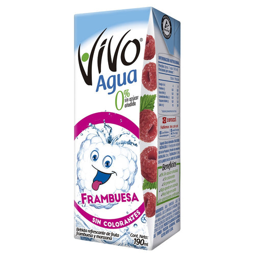 Agua Saborizada Frambuesa Tetra 190 Ml