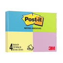 Nota Adhesiva 653 Neón 51X38 Mm 4 Un 100 Hojas