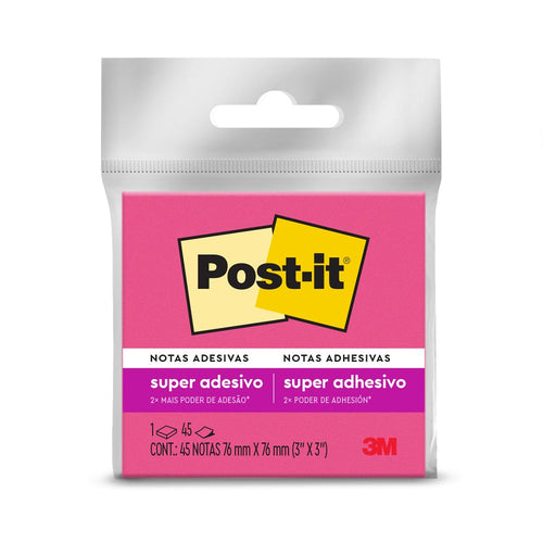 Nota Adhesiva 654 Rosado 76X76Mm 1 Un 45 Hojas