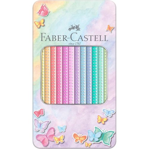 Estuche Metálico 12 Lápices Pasteles Sparkle