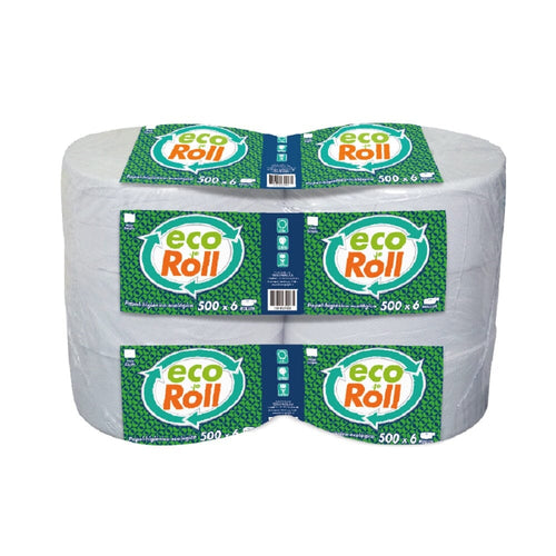 Papel Higienico Hoja Simple 6 X 500 Mt ECOROLL 