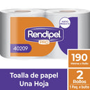 Toalla Una Hoja 190 Mts X 2 RENDIPEL PRO 