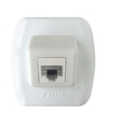 Toma Computación Rj45 Blanco Tekna