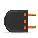 Enchufe Macho Convertible 2P Negro