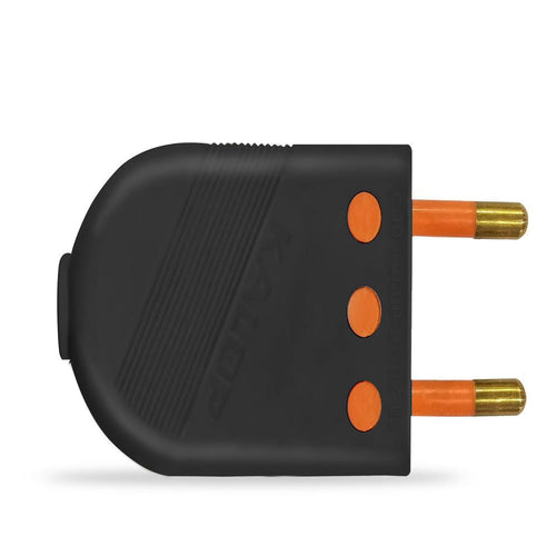 Enchufe Macho Convertible 2P Negro