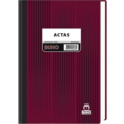 Libro De Actas 800 Páginas