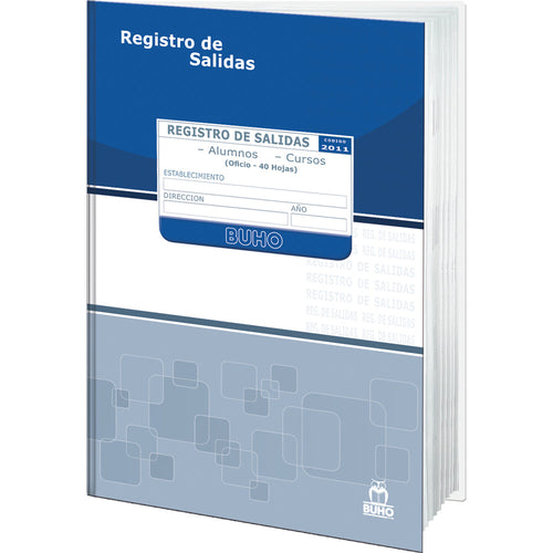 Libro Registro Salida De Alumnos Cursos 40 Páginas