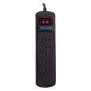 Alargador Protector Sobrevoltaje 918J 6 Posiciones 1,5Mts Con Switch