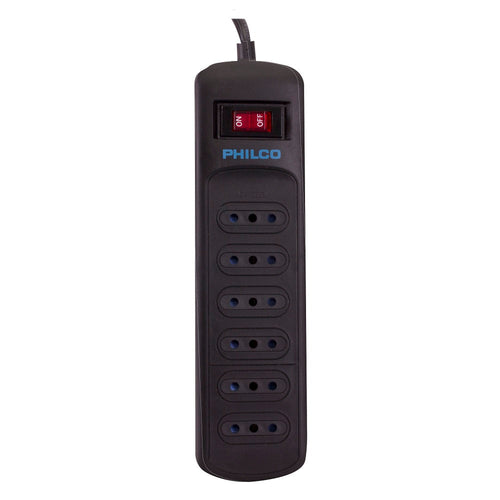 Alargador Protector Sobrevoltaje 918J 6 Posiciones 1,5Mts Con Switch