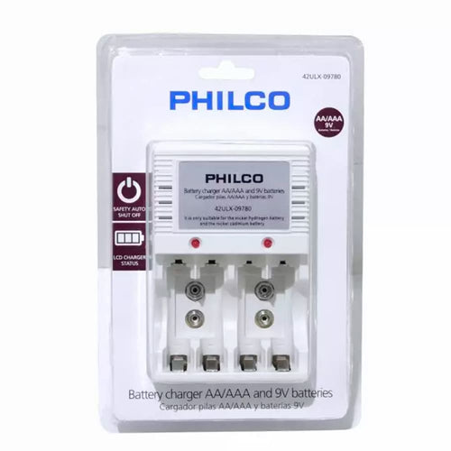 Cargador De Pilas AA, AAA, 9V