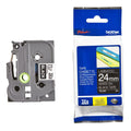 Cinta Tze-355 Blanco/Negro 24 Mm (0.94") X 8 M (26.2')