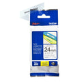 Cinta Tze-151 Negro/Transparente 24 Mm (0.94") X 8 M (26.2')