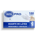 Guantes Látex Con Polvo Blanco Talla S