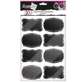 ETIQUETA DECORATIVA 65 MM x 45 NEGRO/BLANCO 2 HOJAS 16 UN