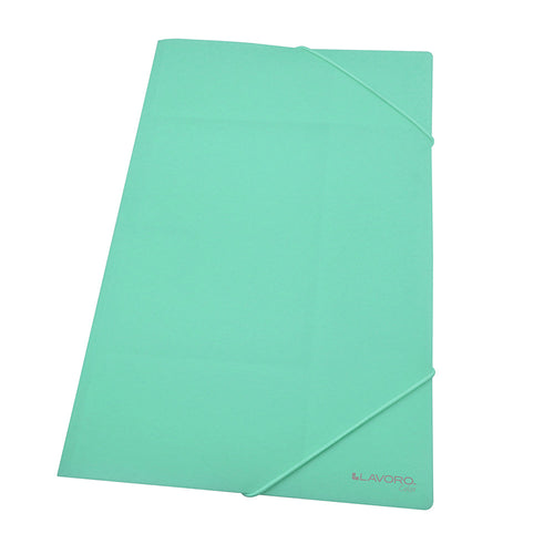 Carpeta Con Elástico Oficio Verde Pastel