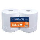 Toalla De Papel Jumbo Hoja Simple 2 Rollos X 280 Mt