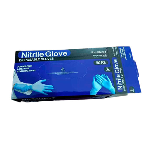 Guante Nitrilo Azul Talla L 100 Un NITRO GLOVE 