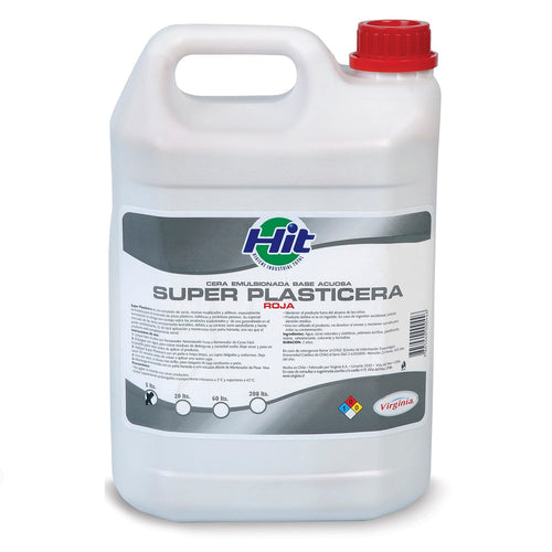 Cera Plasticera Semiautobrillo Roja 5 Lt