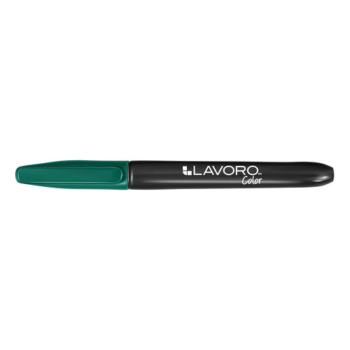 MARCADOR PERMANENTE PUNTA REDONDA VERDE METAL