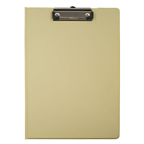 Anotador Pvc A4 Doble Con Bolsa Amarillo Pastel