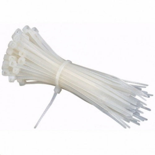 Amarra Cable Blanco 100 Un 15 Cm X 3,6 Mm