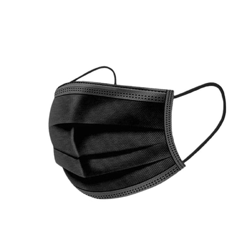Mascarilla 3 Pliegues 50 Un Negra