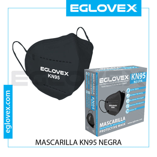 MASCARILLA NEGRA KN95 10 UN