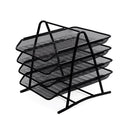 Bandeja Escritorio Malla Metalica 4 Niveles Negro HAND 
