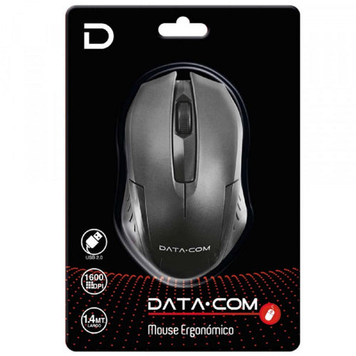 Mouse Con Cable 3D Optico Usb 2.0 Negro