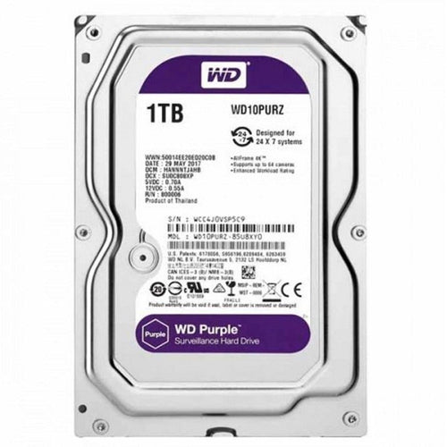 Disco Duro Video Vigilancia 1Tb Wd10Purz 5400Rpm Purpura 3.5 Wd