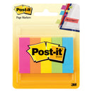 BANDERITAS ADHESIVAS TAPE FLAGS 1.5 CM X 5 CM 5 COLORES NEON 500 UN (100 X COLOR) (6851942547664)