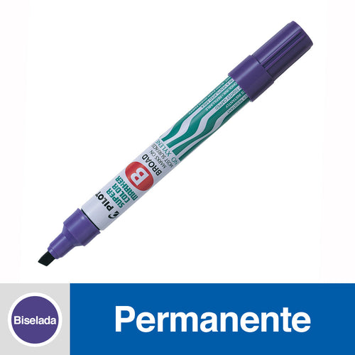 Marcador Permanente Recargable Punta Biselada Sca Morado