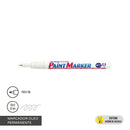 Marcador Permanente Oleo Blanco Punta Fina N 440