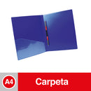CARPETA VINIL CON GUSANO A4 612 AZUL (6851993665744)