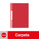 Carpeta Vinil Pigmentada Oficio Rojo