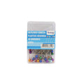 ALFILER CABEZA PLSTICA REDONDA COLORES CAJA 50 UN (6851976659152)