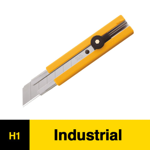 Cuchillo Cartonero Grande Guía Larga Freno Tornillo H1