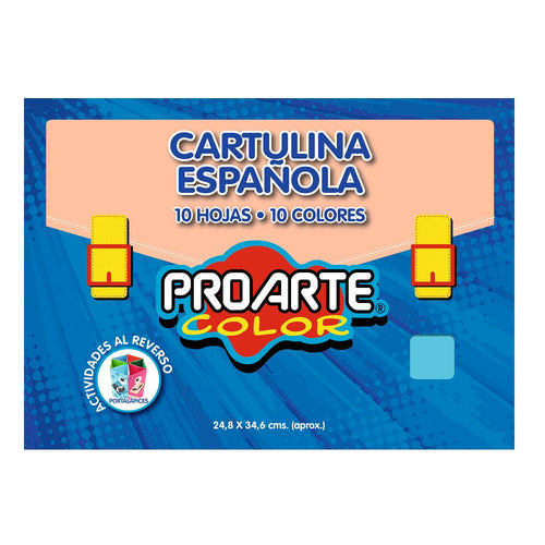 Cartulina Española 25X35 Cm. Col/Surtido Block 10