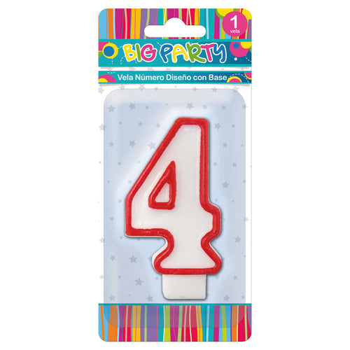 Vela Cumpleaños Numero 4