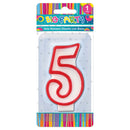 Vela Cumpleaños Numero 5