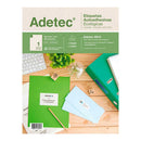 ETIQUETA INKJET/LASER 216 X 279 MM 25 UN ECOLOGICA (6852075225296)